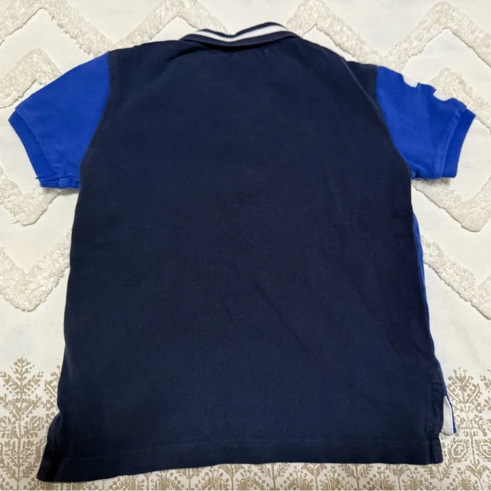 Polo by Ralph Lauren Kids Navy and Yellow Polo Shirt Size Five Little Boys